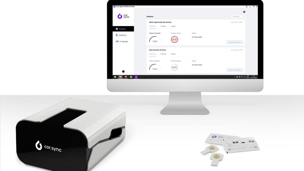 La solución Cor.Sync está formada por un pequeño dispositivo y una plataforma.