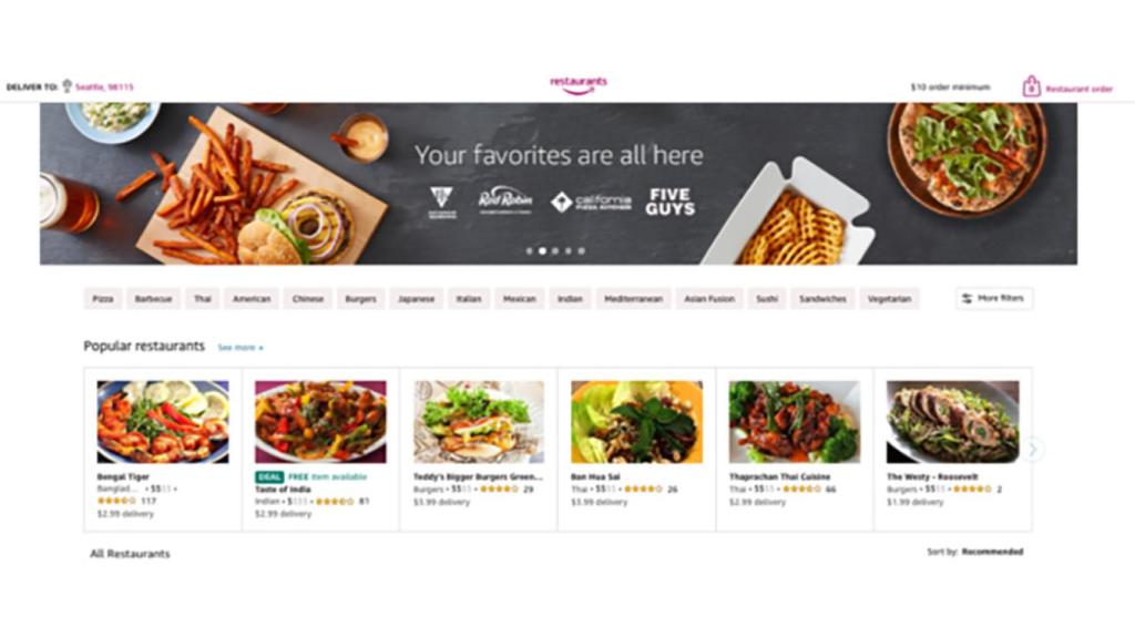 Amazon Restaurants