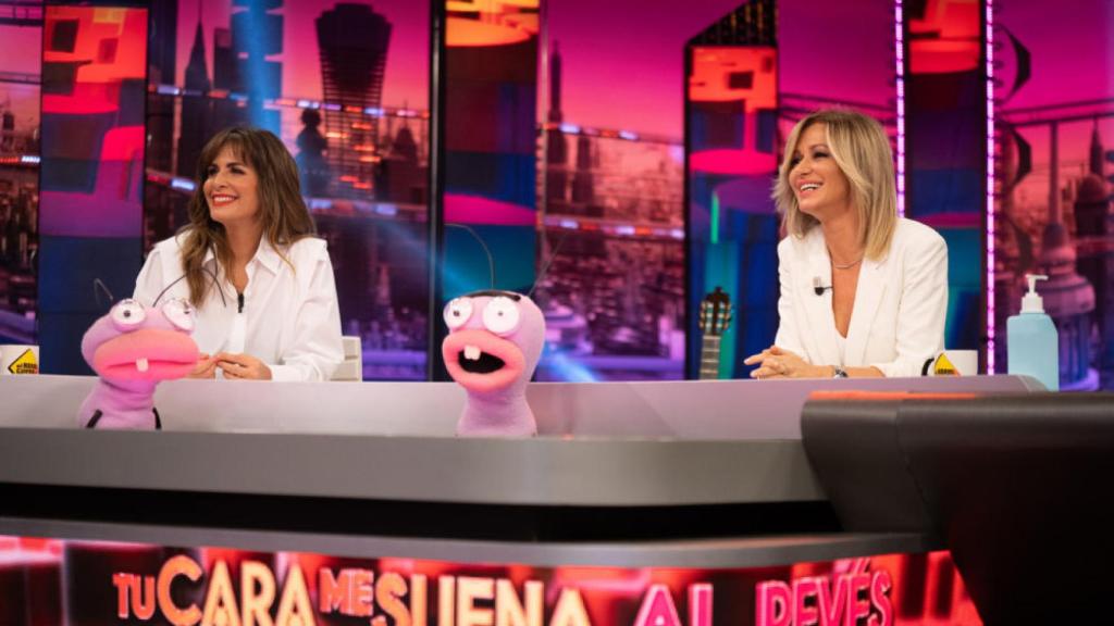 Nuria Roca y Susanna Griso junto a Trancas y Barrancas en 'El Hormiguero'.