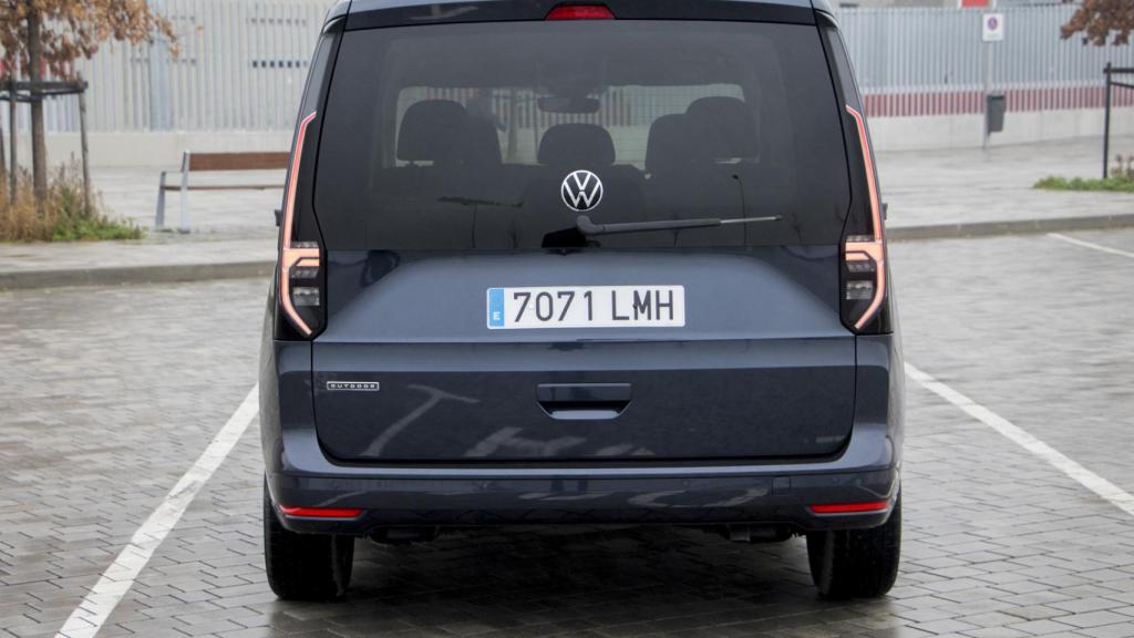 La trasera del Volkswagen Caddy presenta un diseño diferenciado.
