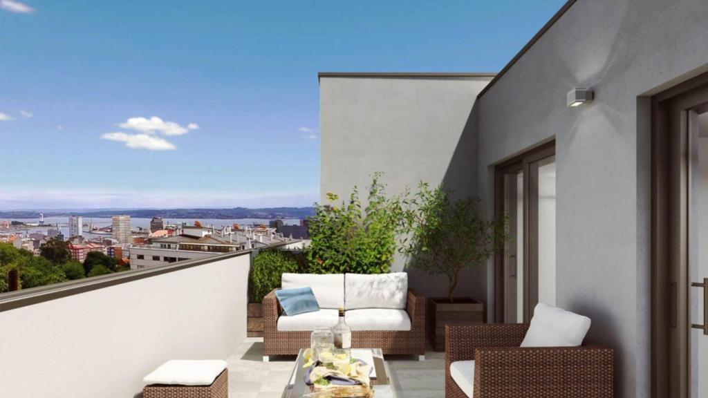 Así serán los nuevos y modernos pisos de la Ronda de Nelle en A Coruña