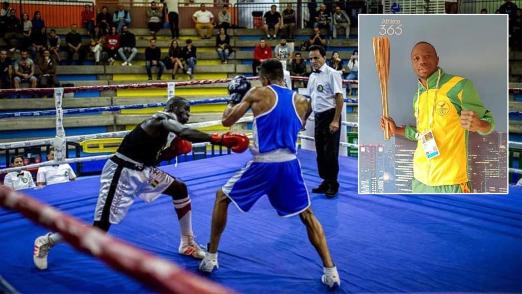 Madala Tounkara compagina su trabajo como pizzero en Gran Canaria con el boxeo.