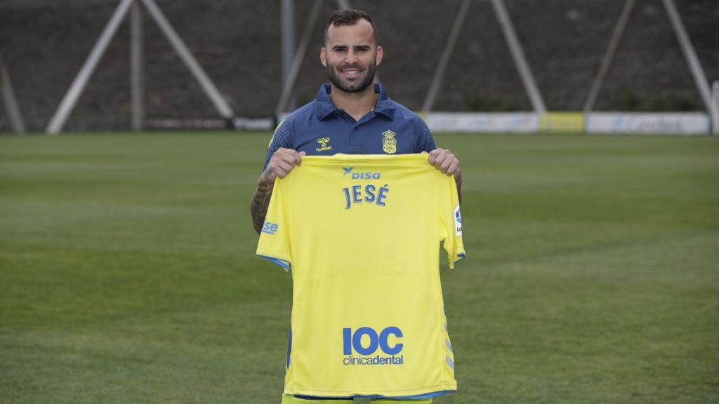 Jesé Rodríguez, presentado con la UD Las Palmas