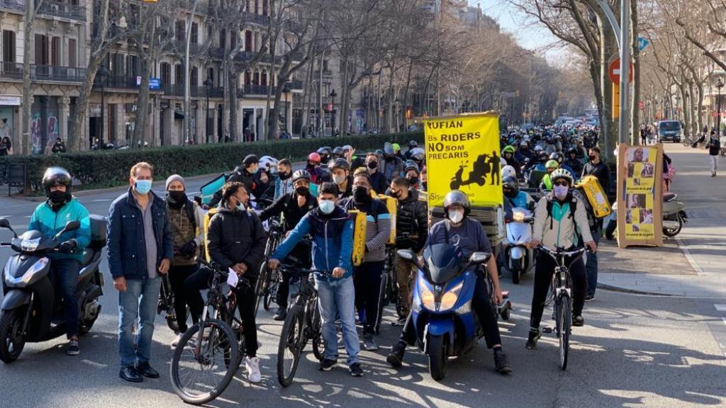 Manifestación en Barcelona.