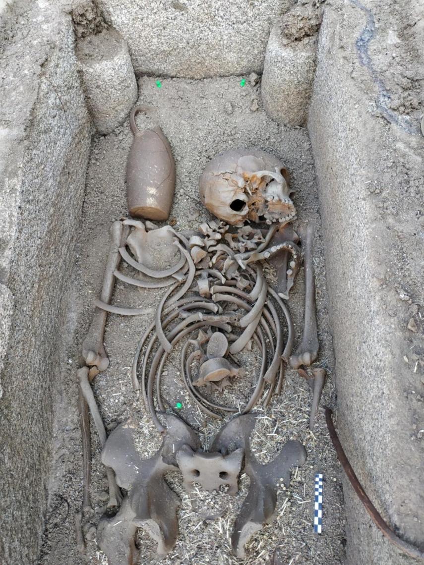 Una de las tumbas visigodas.