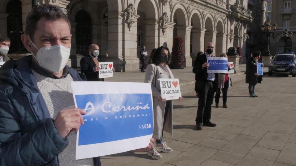 Movilización en María Pita.