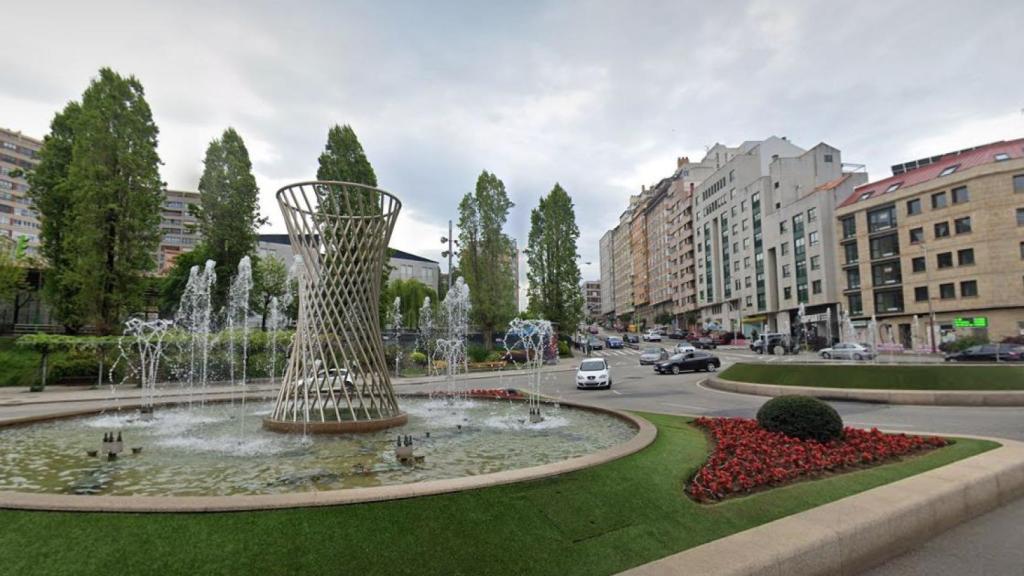 Fuentes de la calle Aragón en Vigo.