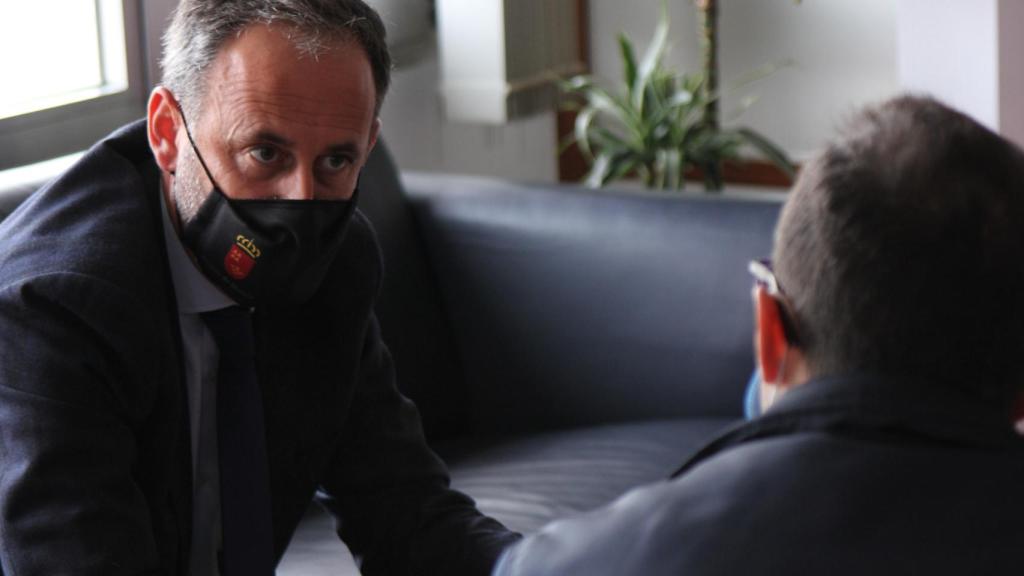 El consejero de Hacienda durante la entrevista en exclusiva con EL ESPAÑOL.