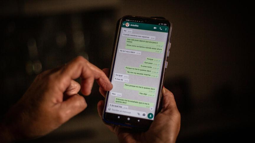 Últimos mensajes que Antonio y su madres intercambiaron antes de la muerte del joven.
