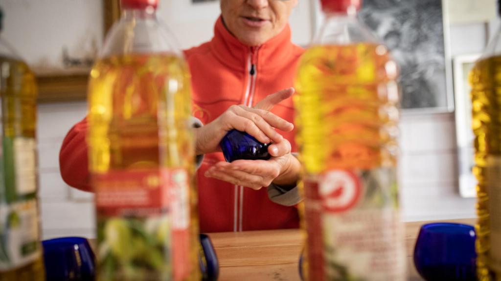 La experta, durante la prueba.