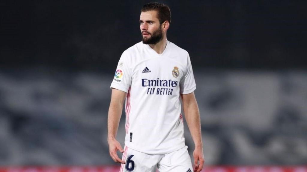 Nacho Fernández, durante un partido con el Real Madrid