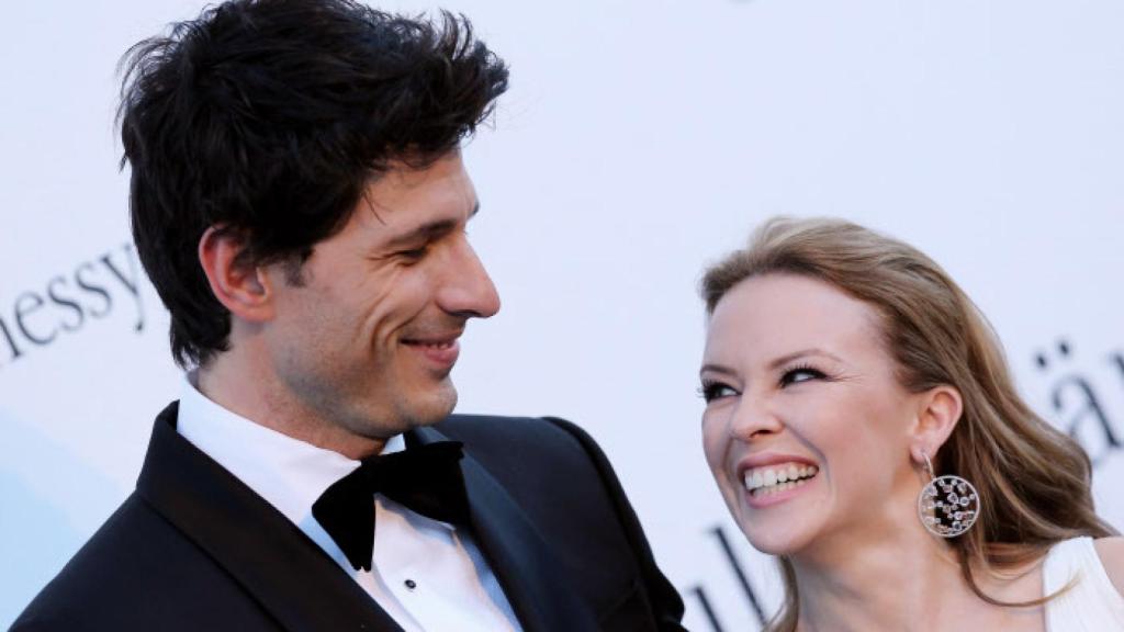 Andrés Velencoso y Kylie Minogue en Cannes, en 2013.