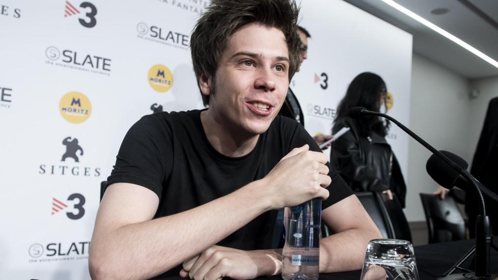 El Rubius, durante una conferencia virtual en Barcelona, en el año 2018.