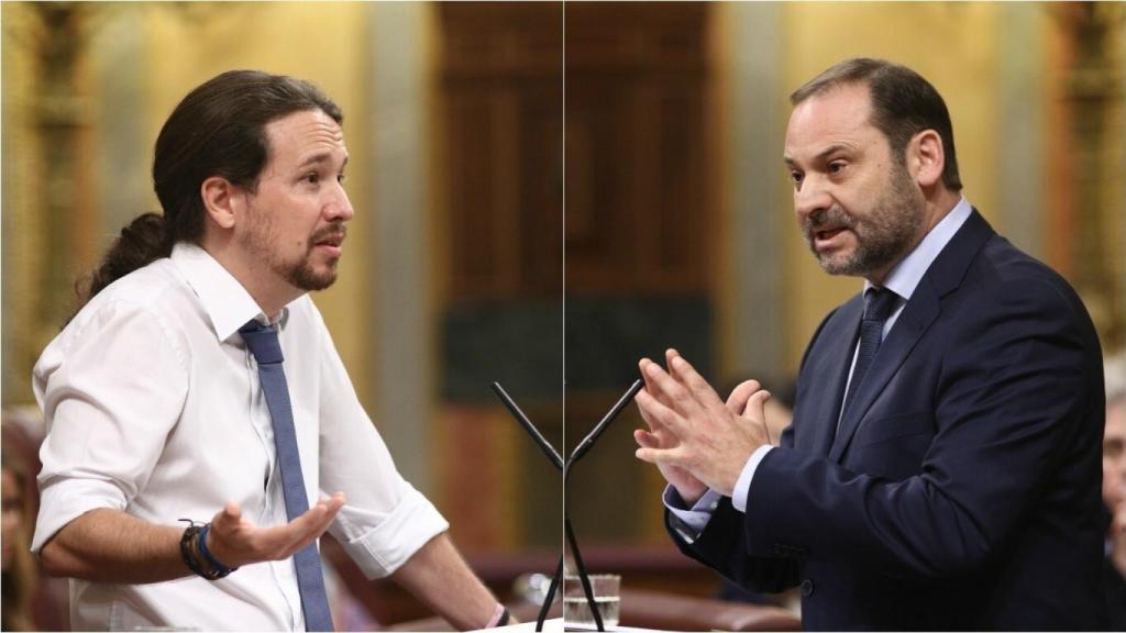El vicepresidente segundo y ministro de Derechos Sociales y Agenda 2030, Pablo Iglesias, y el ministro de Transportes, Movilidad y Agenda Urbana, José Luis Ábalos.