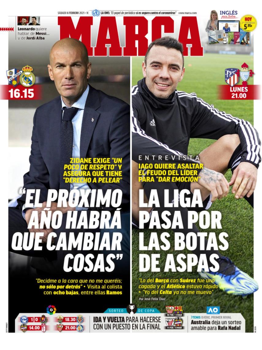 La portada del diario MARCA (06/02/2021)