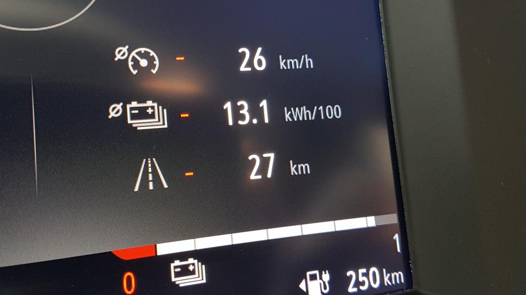 Imagen del ordenador con el consumo realizado.