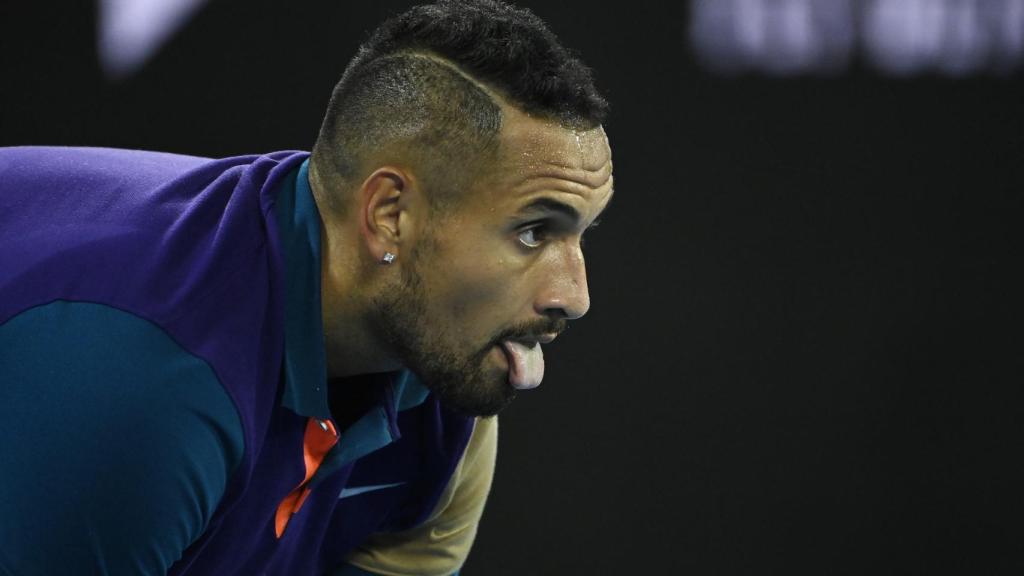 Nick Kyrgios, durante un partido del Open de Australia 2021