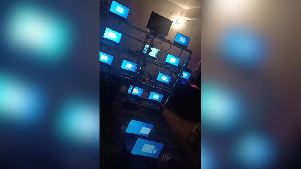 Granja de criptomonedas basada en portátiles