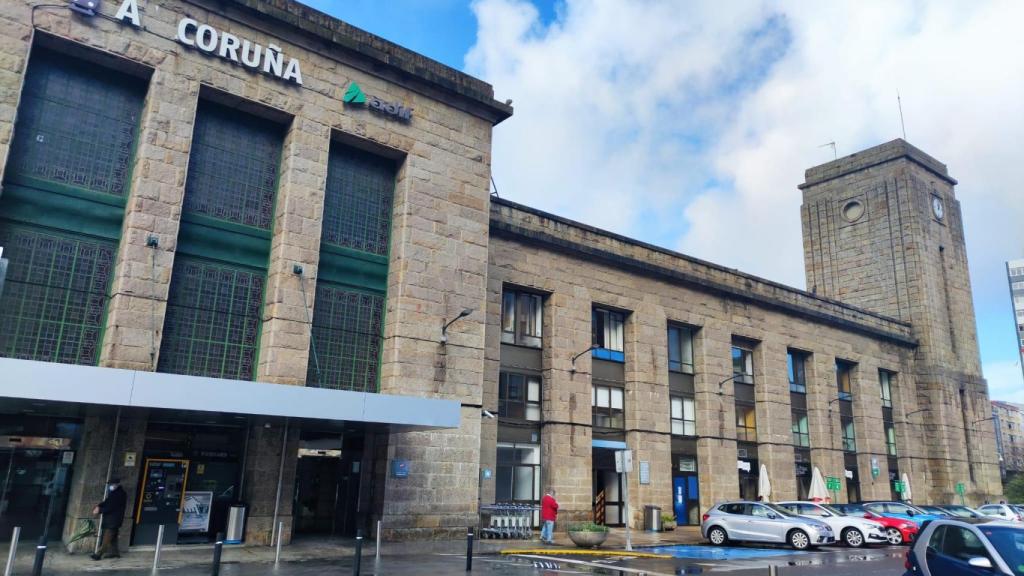 La estación de tren de A Coruña.