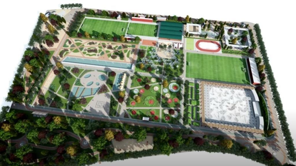 Recreación del nuevo parque del Canal sobre el tercer depósito.