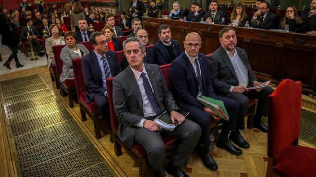 Los acusados del juicio al 'procés' en el Tribunal Supremo./