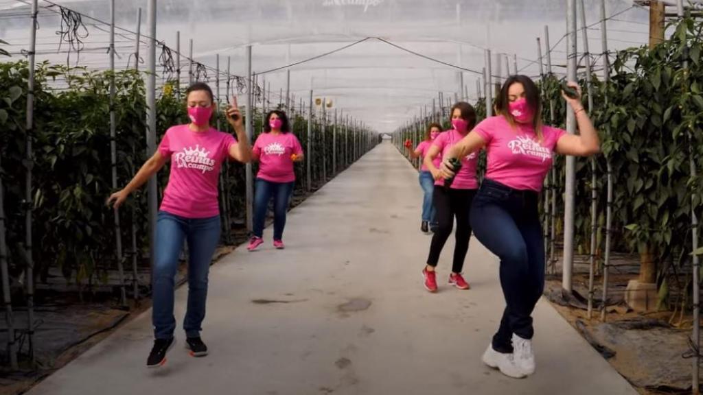 Imagen del baile viral de las ingenieras agrícolas de Almería.