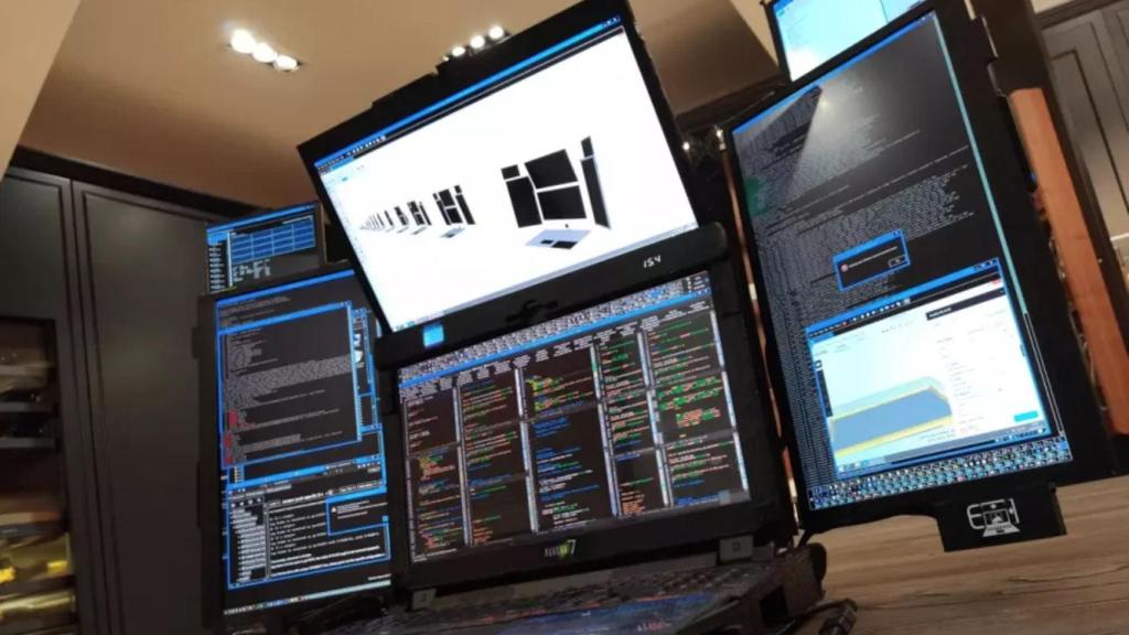 Expanscape Aurora 7, portátil de siete pantallas