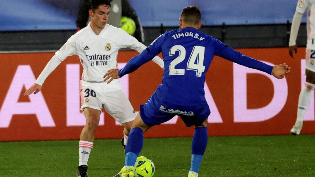 Sergio Arribas, con el Real Madrid