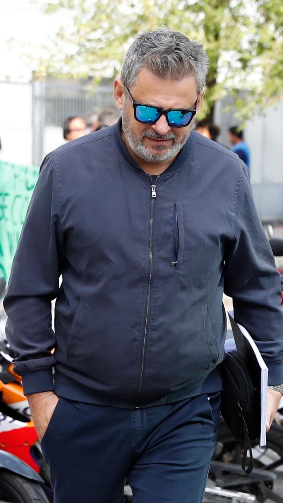 Nadal llegando a los juzgados de Madrid.