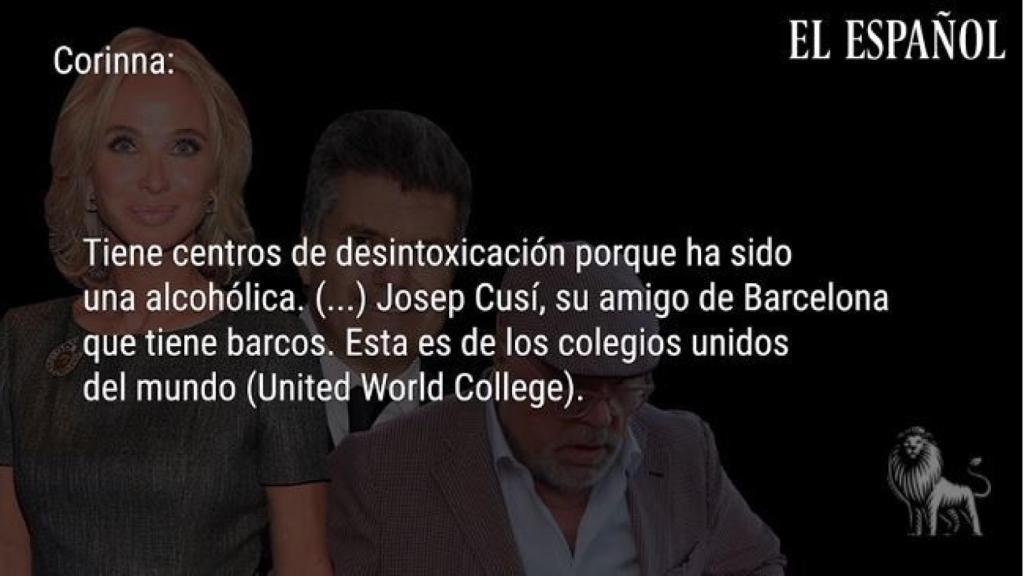 Corinna hablando sobre el rey Juan Carlos y Sol Bacharach.