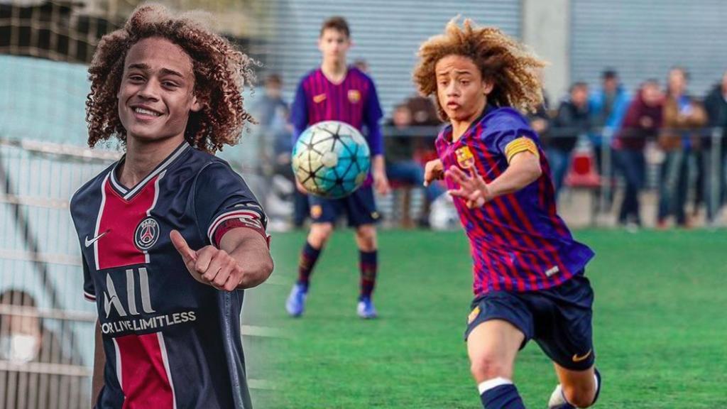 Xavi Simons en el PSG y en el Barça.