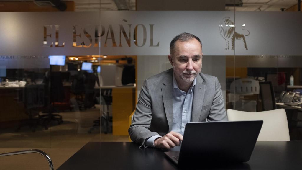 Cristian Campos, jefe de Opinión de EL ESPAÑOL, en su charla con los suscriptores.
