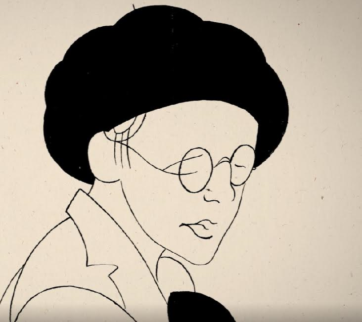 Caricatura de Ávaro Cebreiro (cultura.gal)