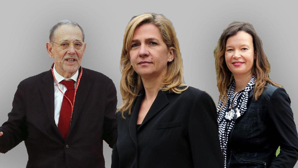 Javier Solana, la infanta Cristina y Leire Pajin.