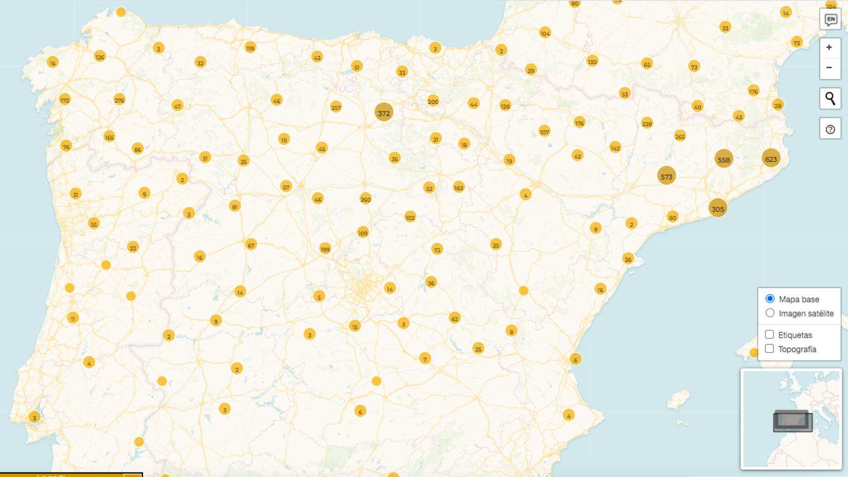 Las construcciones medievales (1050-1300) de la Península Ibérica.