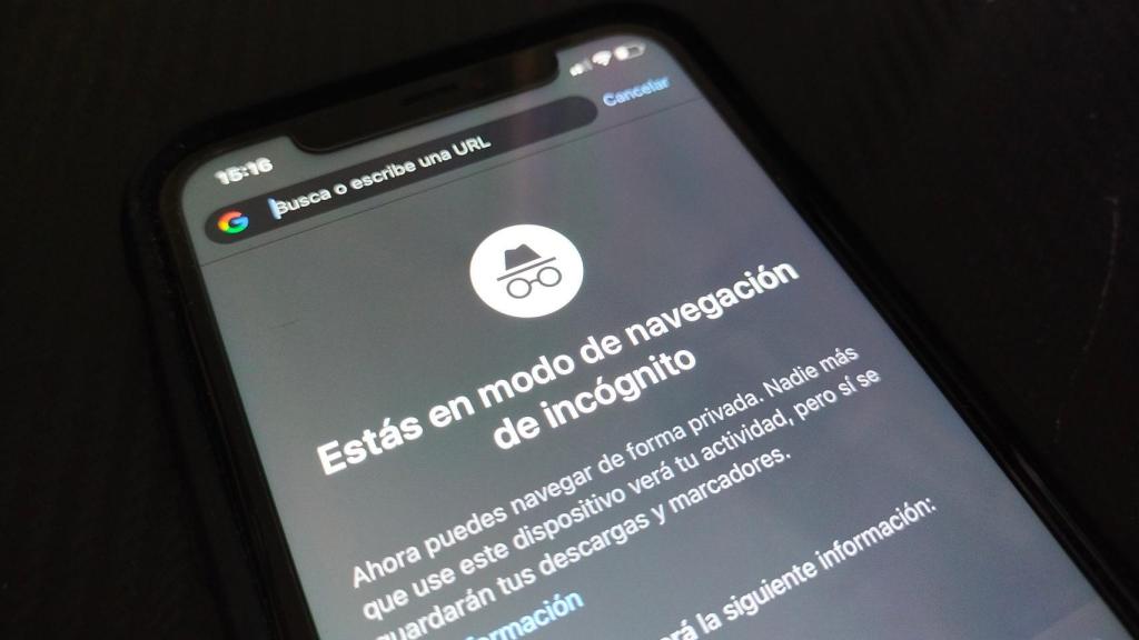 El modo incógnito de Chrome en el iPhone