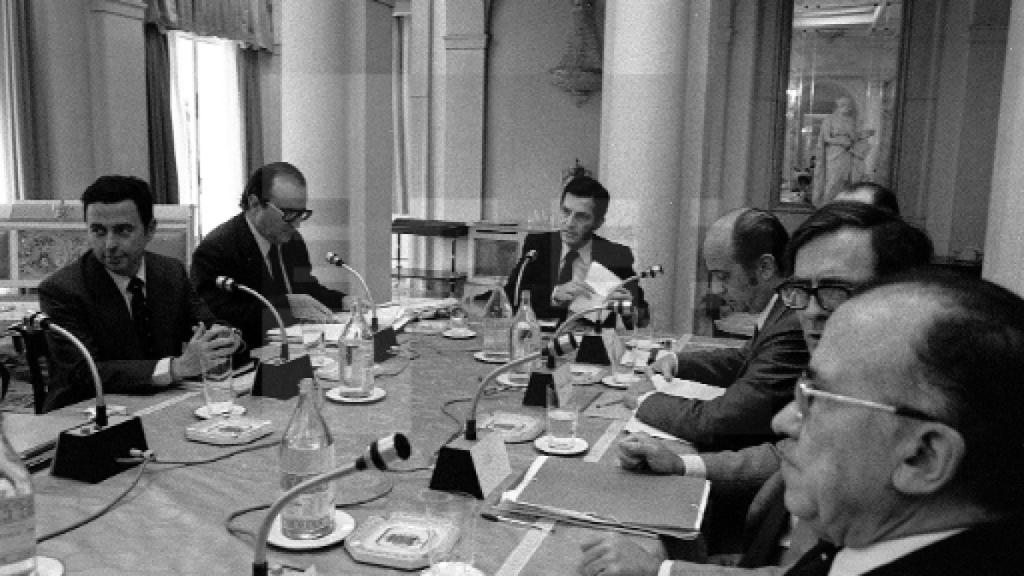 Consejo de Ministros del gabinete de Adolfo Suárez.