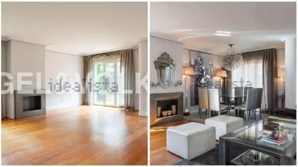 Comparativa de la casa de Malú cuando la puso a la venta y cómo lucía varios meses después.