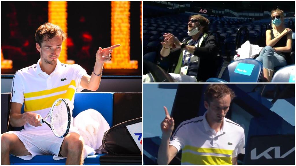 Medvedev y la escena más tensa del Open de Australia