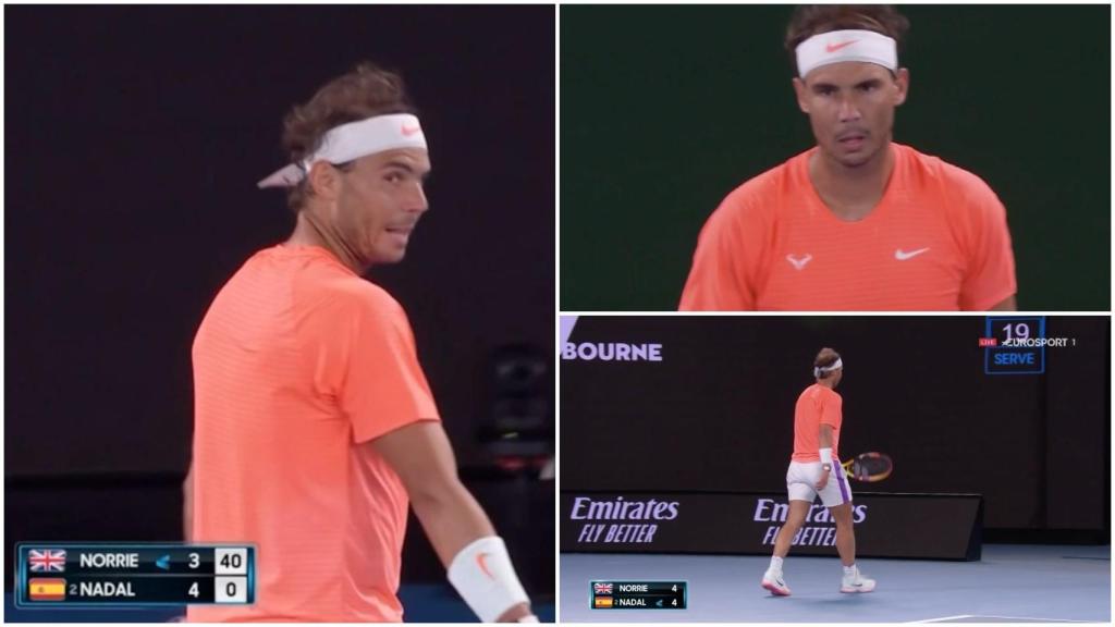 El enfado de Rafa Nadal con Norrie