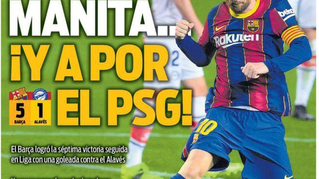 La portada del diario SPORT (14/02/2021)