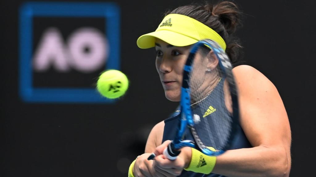 Muguruza, durante el partido ante Osaka.