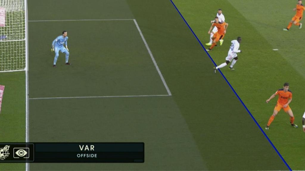 Gol anulado a Mendy por fuera de juego