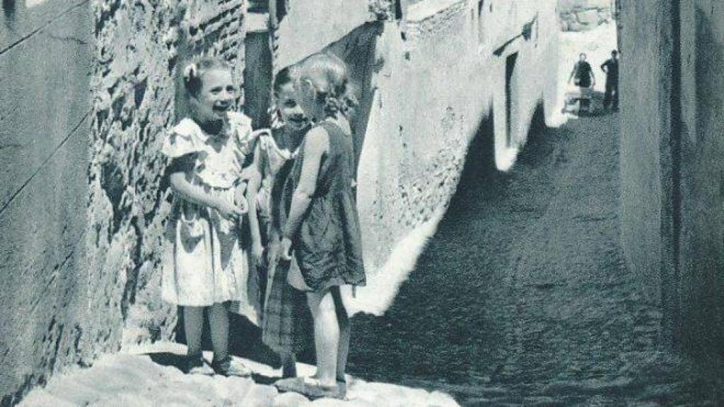 Imagen parcial de la fotografía de Yan tomada en Toledo en los años 50 y publicada ahora en el blog Toledo Olvidado