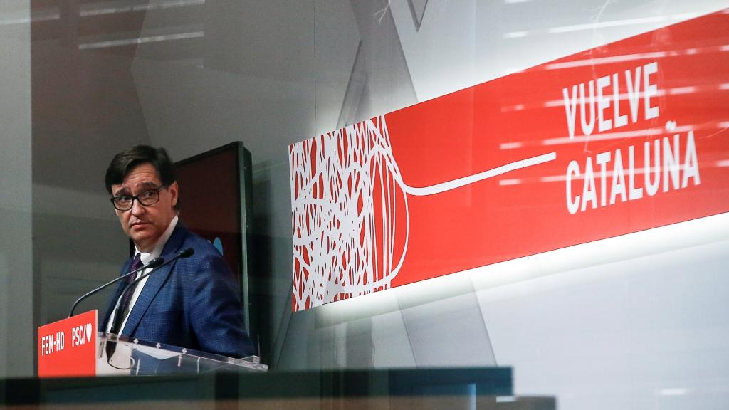 Salvador Illa, candidato del PSC a la presidencia de la Generalitat de Cataluña.