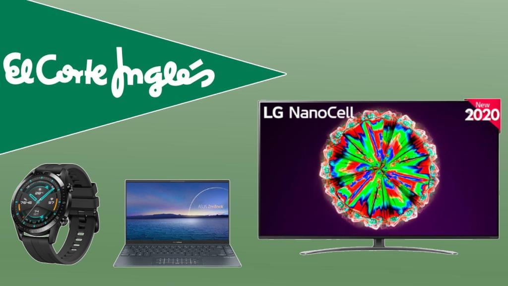 El Corte Inglés tiene chollos en portátiles, televisores y relojes inteligentes.