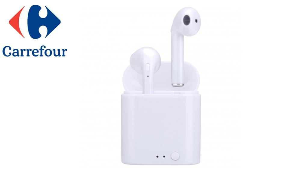 Carrefour ofrece sus auriculares tipo AirPods por menos de 13 euros.