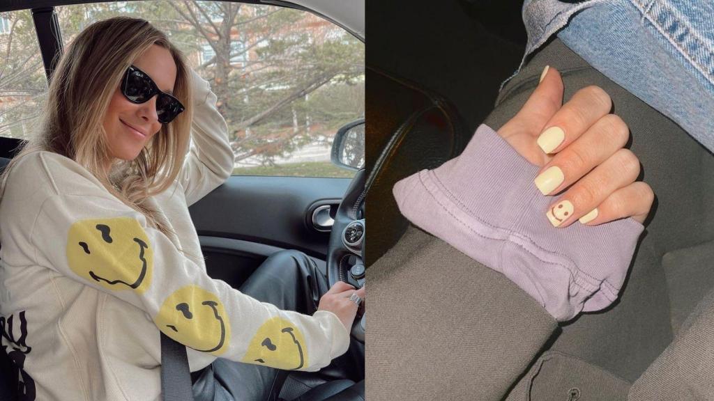 Smiley: así es la última tendencia 'nail art' que  María Pombo ha puesto de moda