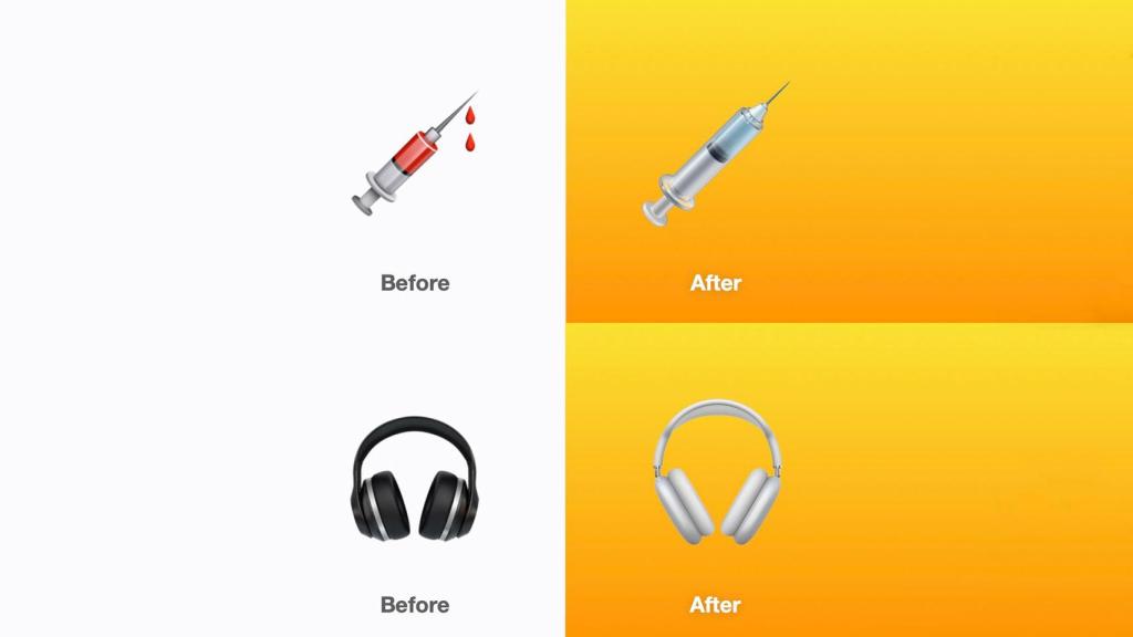 Cambios en las agujas y en los auriculares.