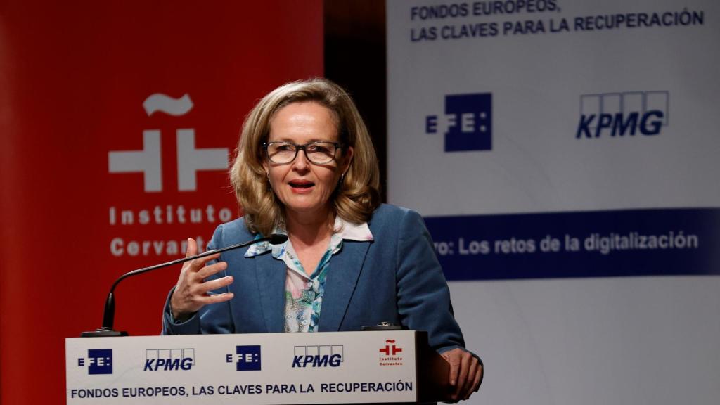 La vicepresidenta económica del Gobierno, Nadia Calviño.